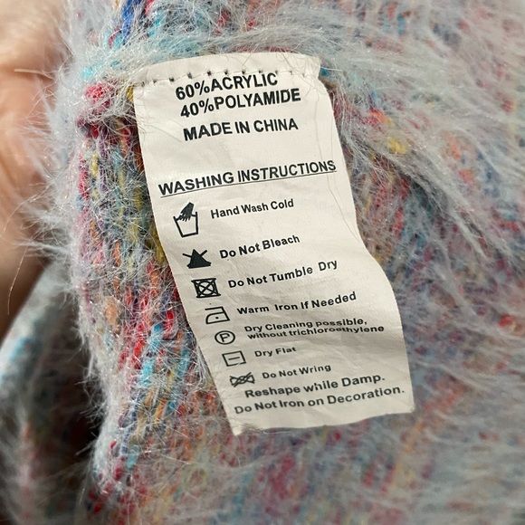 Mast & Harbour Sweater Super Soft Blue and Multicolor Speckle Size Small - Picture 5 of 7